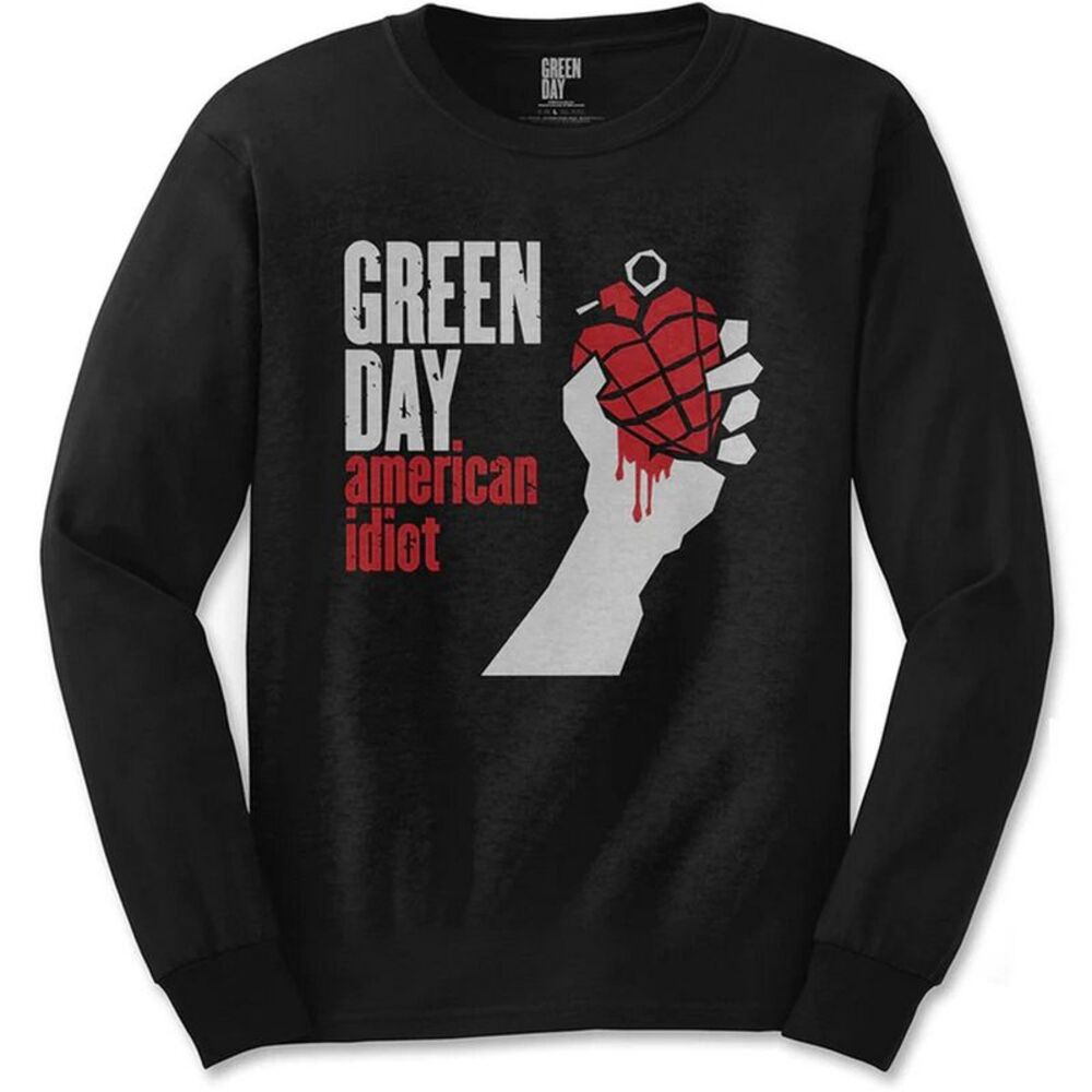 Green Day Unisex Adult American Idiot Sweatshirt / Black